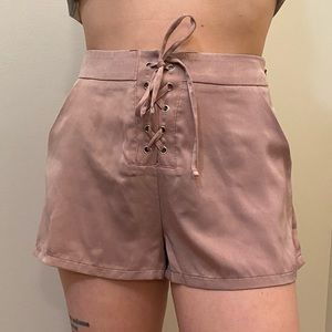 High Waisted Silky Shorts